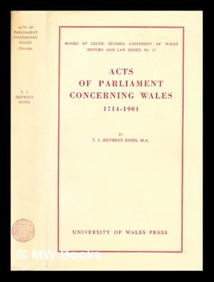 Seller image for Acts of Parliament concerning Wales, 1714-1901 for sale by MW Books