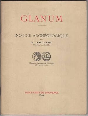 Glanum notice archeologique