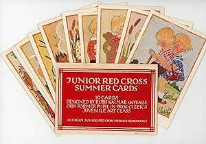 Junior Cross Summer Cards, Containing 10 Cards Designed by Ruth Kalmar at age 14 years