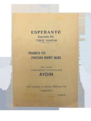 Esperanto: Esperanto dili Türkçe anahtari. Tradukita per Profesoro Mehmet Hulusi. Oni vendas ce l...