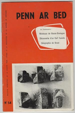 Numero 54 mineraux de basse bretagne decouverte d'un cerf fossile geographie de brest