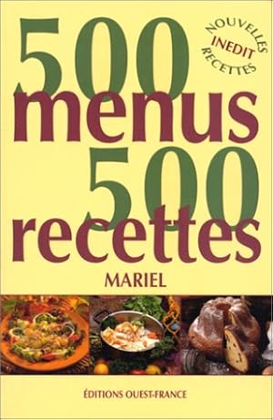 500 menus 500 recettes