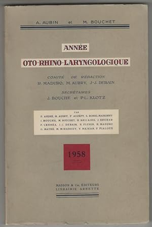 Annee oto rhino laryngologique