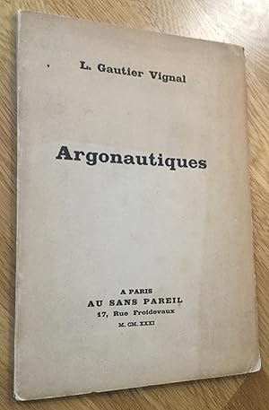 Seller image for Argonautiques for sale by Les Livres du Pont-Neuf