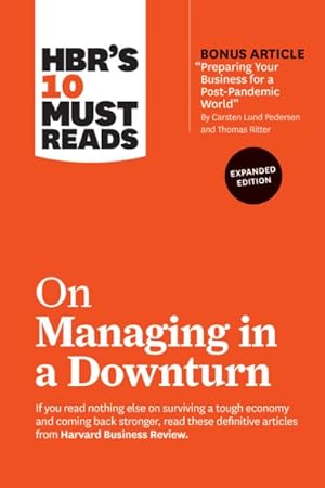 Imagen del vendedor de On Managing in a Downturn a la venta por GreatBookPrices