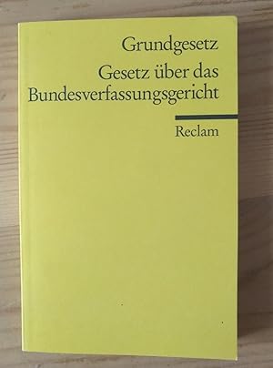 Bild des Verkufers fr Grundgesetz und Gesetz ber das Bundesverfassungsgericht - Textausgabe mit Sachregister (Stand: Dezember 2009) zum Verkauf von Versandantiquariat Cornelius Lange