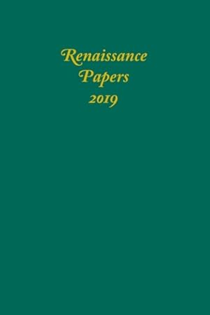 Image du vendeur pour Renaissance Papers 2019 mis en vente par GreatBookPrices