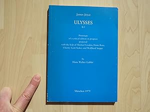 James Joyce Ulysses II.5. Prototype of a critical edition in progress prepared withe the help of ...