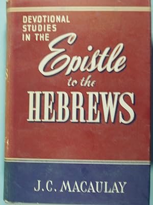 Imagen del vendedor de Devotional Studies in the Epistle to the Hebrews a la venta por PB&J Book Shop