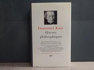 Image du vendeur pour Oeuvres philosophiques. Tome I. Des premiers crits  la "Critique de la raison pure". mis en vente par Tir  Part