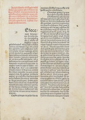 Bild des Verkufers fr Confessionale [mit] Titulus de restitutionibus. zum Verkauf von Versandantiquariat Wolfgang Friebes