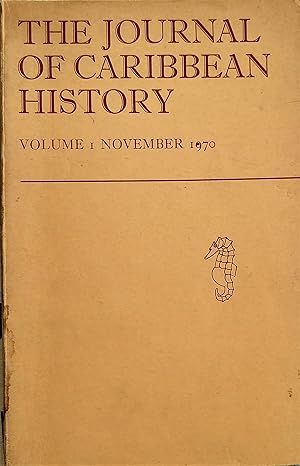 The Journal of Caribbean History Volume 1 November 1970