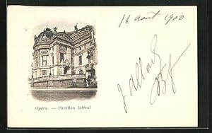 Ansichtskarte Paris, Opéra Garnier, Pavillon latéral
