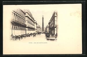 Ansichtskarte Paris, Rue de Castiglionne, Strassenpartie
