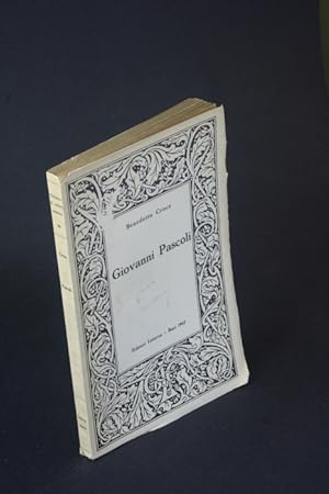 Seller image for Giovanni Pascoli: studio critico. for sale by Steven Wolfe Books