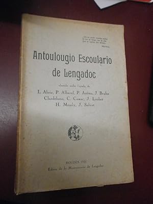 Antoulougio escoulario de Lengadoc.