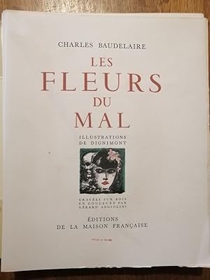 Seller image for Les fleurs du mal 1947 - BAUDELAIRE Charles - En feuillets sous brochure et emboitage Illustr par Dignimont_Andr Tirage limit for sale by Artax