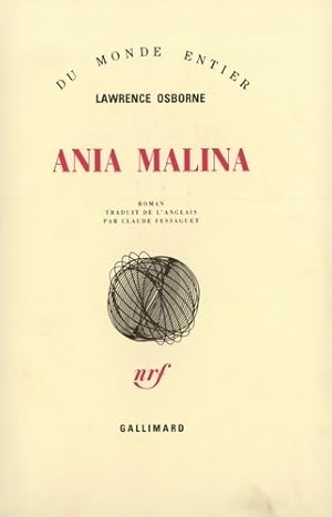 Image du vendeur pour Ania Malina - Lawrence Osborne mis en vente par Book Hmisphres