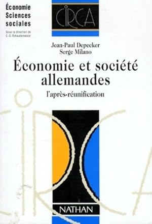 Economie et soci t  allemandes - Jean-Paul Milano