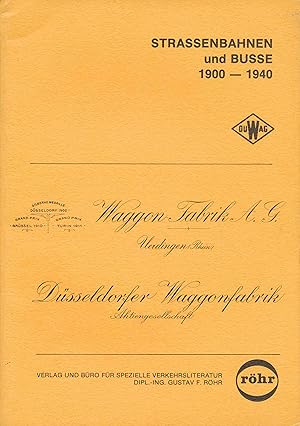 Seller image for Strassenbahnen und Busse : 1900 - 1940. for sale by Antiquariat Bernhardt