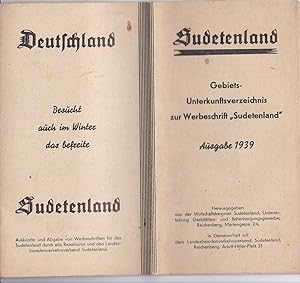 Broschüre: Deutschland Besucht auch im Winter das befreite Sudetenland 1939 . Geboiets- Unterkunf...