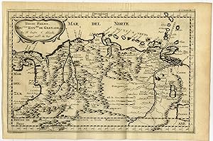 Antique Map-SOUTH AMERICA-PANAMA-GRENADA-CARIBBEAN-Sanson d'Abbeville-1682