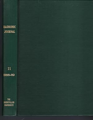 Hadronic Journal Volume 11, Numbers 1, 2, 3, 4, 5, 6 1988
