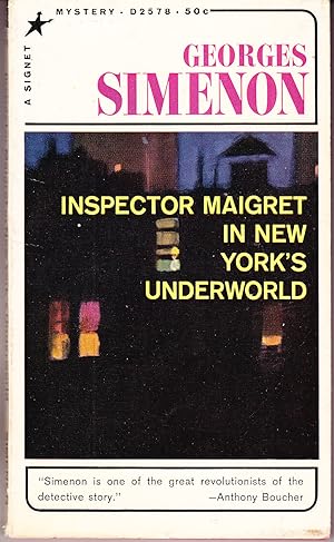 Seller image for Inspector Maigret in New York's Underworld for sale by John Thompson