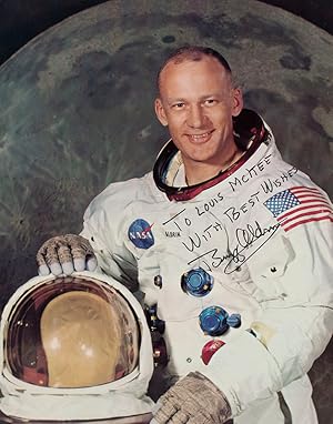 Buzz Aldrin Signed Photograph.