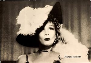 Seller image for Ansichtskarte / Postkarte Schauspielerin Marlene Dietrich, Urteil von Nrnberg, Zeugin der Anklage, Portrait mit Hut for sale by akpool GmbH