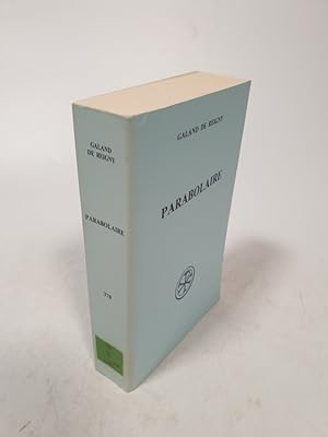 Bild des Verkufers fr Parabolaire. C. Friedlander, J. Leclercq, G. Raciti Sources Chretiennes, No 378. zum Verkauf von Antiquariat Bookfarm