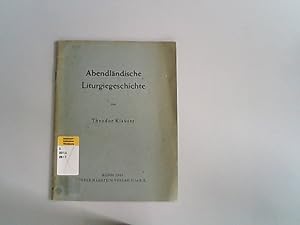 Bild des Verkufers fr Abendlndische Liturgiegeschichte : Forschungsbericht und Besinnung. zum Verkauf von Antiquariat Bookfarm