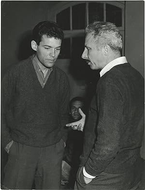 Le Trou [The Hole] (Original photograph of Jacques Becker and Marc Michel from the set of the 196...