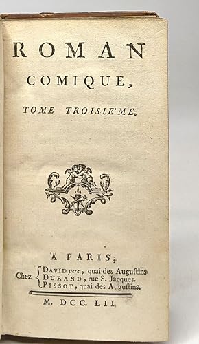 Le Roman comique - TOME TROISIEME -
