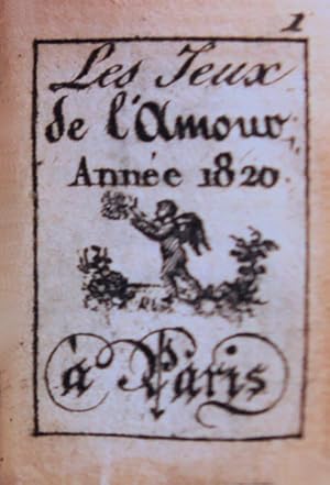 JEUX (LES) DE L'AMOUR. [Almanaque em Miniatura]