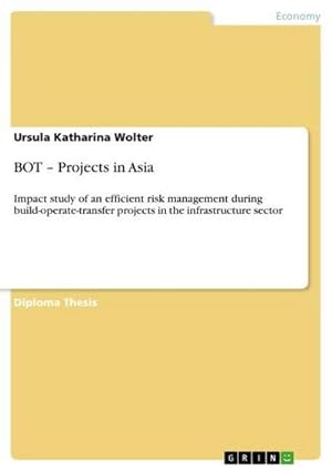 Bild des Verkufers fr BOT  Projects in Asia : Impact study of an efficient risk management during build-operate-transfer projects in the infrastructure sector zum Verkauf von AHA-BUCH GmbH