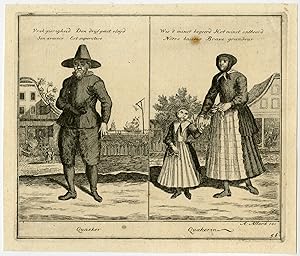 Antique Print-GENRE-QUACKER-COSTUME-Allard-ca. 1720