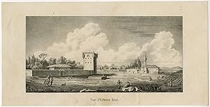 Antique Print-ERKESSI DEUI-PASHA CHIFLIK-TOWER-Choiseul-Melling-Goubaud-1822
