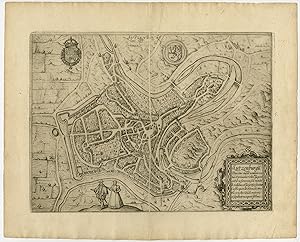 Antique Print-LUXEMBOURG-CITY-LUTZENBURGUM-Guicciardini-1649