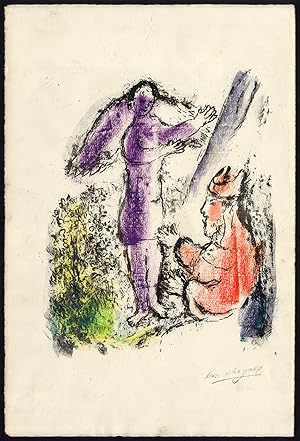 Bild des Verkufers fr Lithograph-ANGEL-ARIEL-PROSPERO-ENCHANTER-TEMPEST-Chagall-ca. 1990 zum Verkauf von Pictura Prints, Art & Books