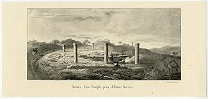 Antique Print-TROY-TEMPLE-RUIN-HISARLIK-Choiseul-Melling-Goubaud-1822