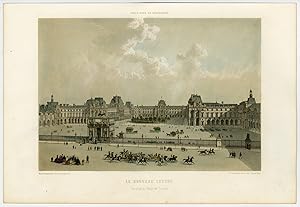 Antique Print-LOUVRE-PALAIS DES TUILERIES-PARIS-Bayot-Benoist-Aubrun-1861