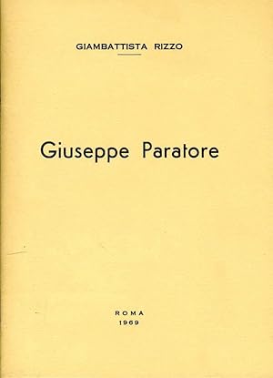 Bild des Verk�ufers f�r Giuseppe Paratore zum Verkauf von Biblioteca di Babele