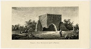 Antique Print-PARIUM-PARION-RUIN-MYSIA-HELLESPONT-Choiseul-Melling-Goubaud-1822