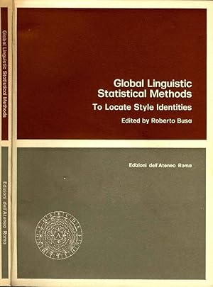 Bild des Verkufers fr Global Linguistic Statistical Methods TO LOCATE STYLE IDENTITIES zum Verkauf von Biblioteca di Babele