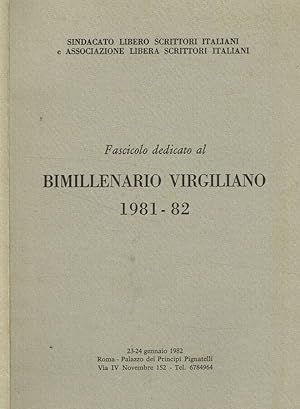 Imagen del vendedor de Fascicolo Dedicato Al Bimillenario Virgiliano 1981-1982 a la venta por Biblioteca di Babele