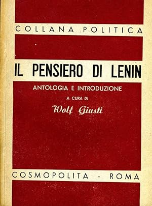 Bild des Verkufers fr Il Pensiero Di Lenin zum Verkauf von Biblioteca di Babele
