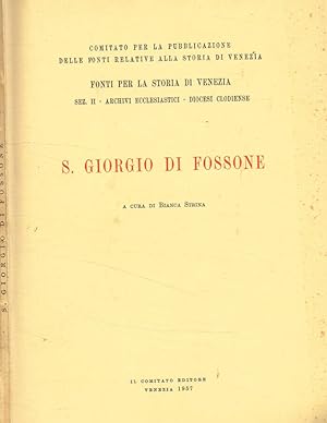 Bild des Verkufers fr S. Giorgio Di Fossone zum Verkauf von Biblioteca di Babele