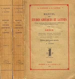 Bild des Verkufers fr Manuel Des Etudes Grecques Et Latines zum Verkauf von Biblioteca di Babele