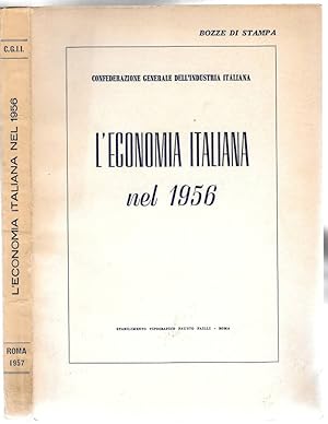 Imagen del vendedor de L' economia italiana nel 1956 a la venta por Biblioteca di Babele